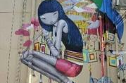 咖啡厅墙体彩绘效果图片高清大图,创意空间的艺术演绎